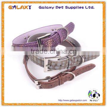 Wholesale bling pet dog training collar, PU leather Training Dog Collar
