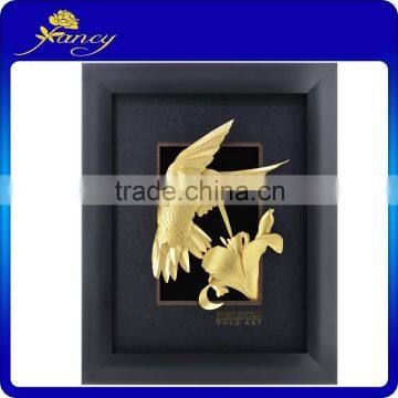 well selling gold foil bird & flower frame home decor/constellation photo frame