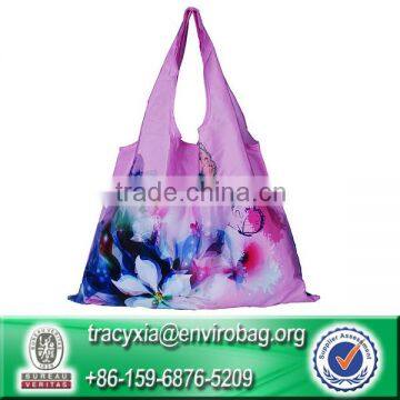 Cheap Portable recyclable polyester tote bag for shopping
