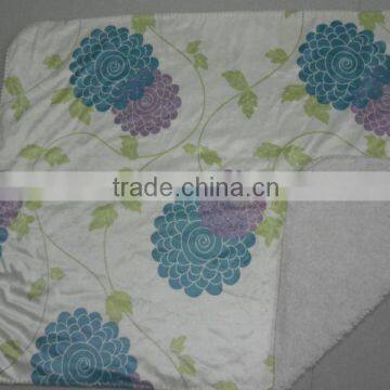 2013 100%polyester Printed Coral Fleece and Sherpa Fleece Blanket photo-5