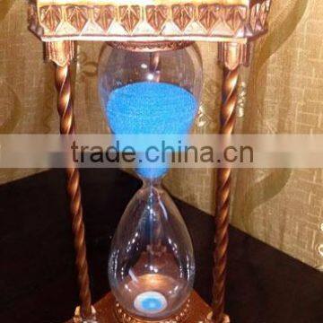 Large and beautiful glass sand timer for home decoration with high quality and hot sale