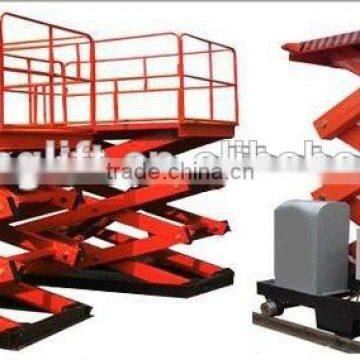 stationary scissor elevation platforms for construction