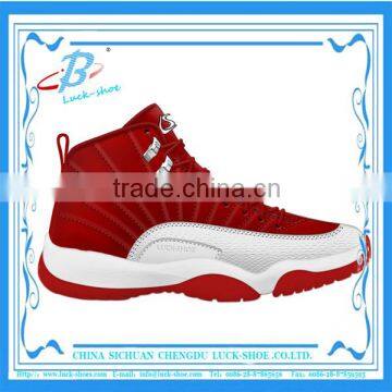 Trendy hot sale basketball shoe high top sport shoe for man