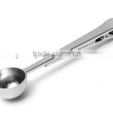 Stainless Steel Coffee Scoop and Tea Scoop With Integrated Bag Clip photo-3