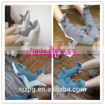 crochet shark style baby shoes, children adult shark shoes , knitted baby animal shoes