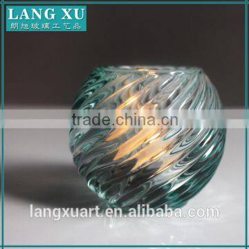 LX-Z121 Crystal Round Colored Twisted Candle Holder