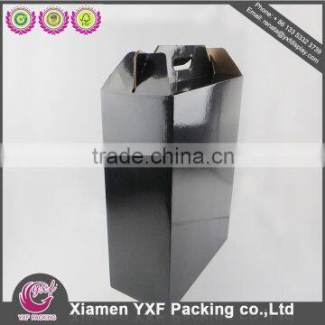 black printed corrugated paper packaging box