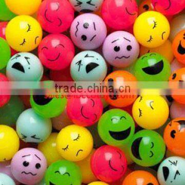 Funny faces balls, cheap rubber bouncing ball for kids