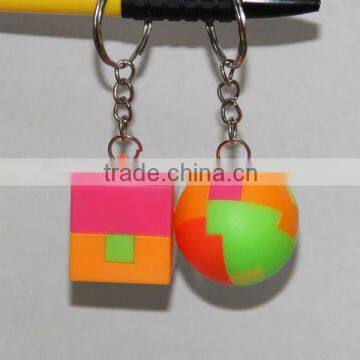 Puzzle key chain toys for toy capsules