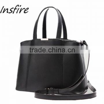 2016 promotion pu soft leather handbag women guangzhou office lady leather handbags with soft strap