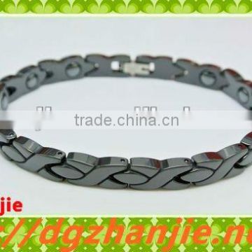 New design black health ceramic magnetic energy bracelet with different design