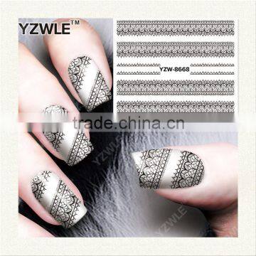 2016 New Promotion water transfer nail art stickers,high quality nail art stickers