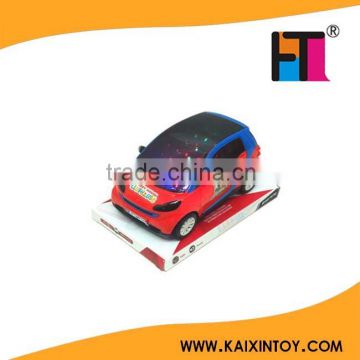 Mini toy car cartonn style with 3D light and music EN71 approval