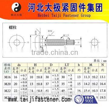 Tor shear type high strength bolts