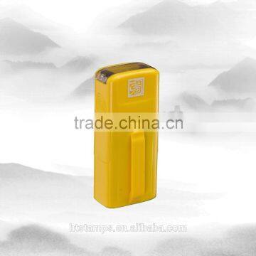 Square 15x6mm Factory HongTu Self inking stamp office use stamp plastic stamps