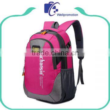 Promotional customized polyester backpacks for girls / school backpack children