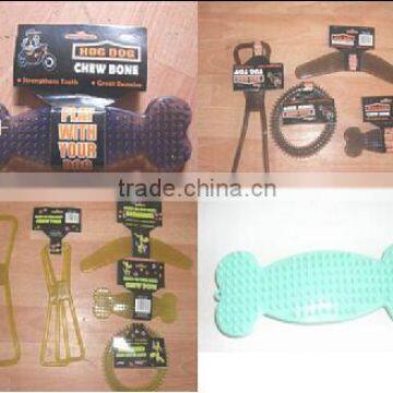 resistant pvc bone toy for dog