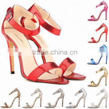 cx223 various colors latest lady high heel sandal shoe