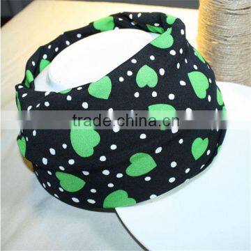 Sya super width elastic customized head wrap factory heart headband