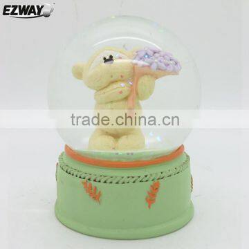 resin bear figurines with snow globe