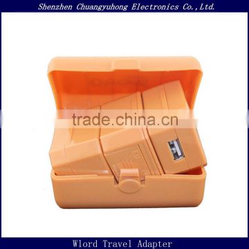 China Supplier World Travel Adapter With USB Plug Adapter UK/EU/US/AUS Plugs