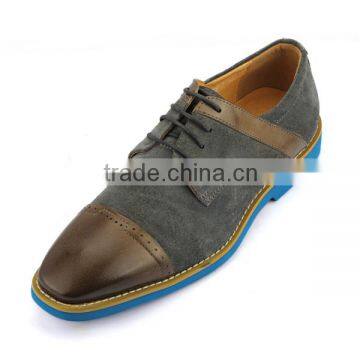 Wholesale handmade new man suede shoes in China men's genuine leather real animal leather flat dress shoes