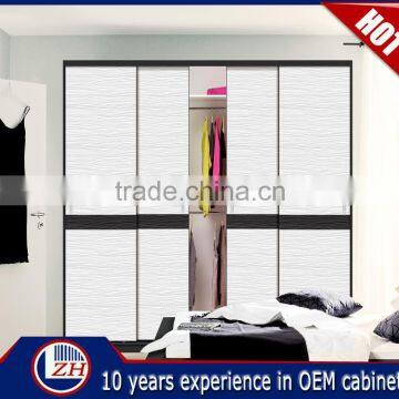 Customized acrylic bedroom wooden wardrobe door designs China
