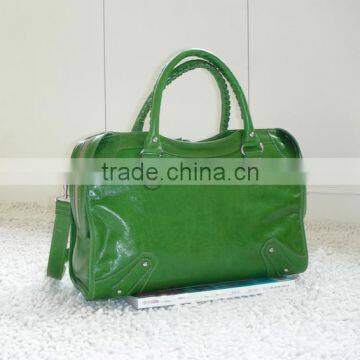 Green Genuine Leather Special Design Handbags With Large Capacity Women Messenger Bag photo-2