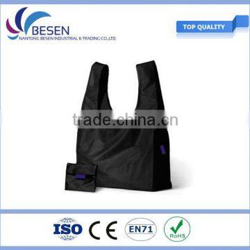 Foldable Standard Size Nylon Shopping Bag in t-shirt shape