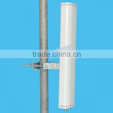 Antenna Manufacturer 2.4/ 5.8 GHz Dual Feed Dual Band 65 Degree WiFi Sector high gain mimo antenna