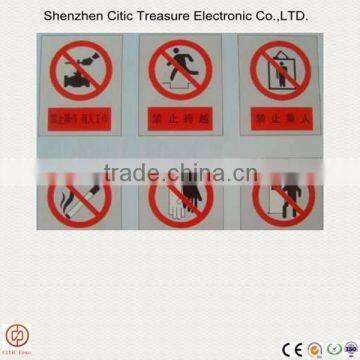 Plastic warning sign board / Safety Sign Board