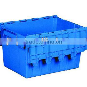 Attached Lid Plastic Tote