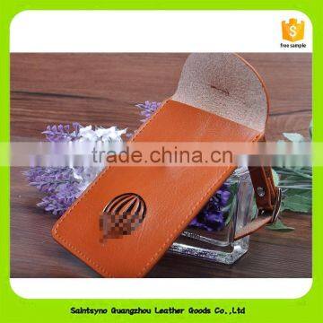 Card Holder Style Plain Genuine Leather Luggage Bag Tags 16036 photo-4