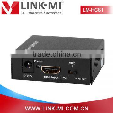 LM-HCS1 HDMI to RCA Converter Box HDMI Input CVBS Composite Video Output