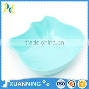 wholesale candy color plastic decorative bowls cat shape pet bowl pet bowl dog plastic dog bowls