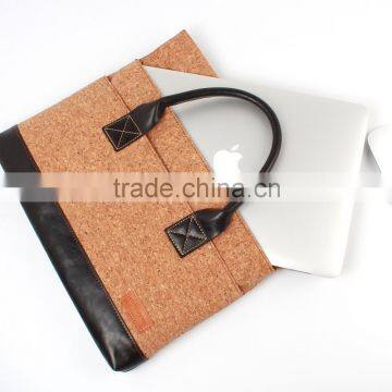 SIKAI Patent 100% Oak Cork Bag for Microsoft Surface Pro 4 Bag Sleeve Cork Pouch Bag Laptop Handbag Leather Briefcase For MS photo-2