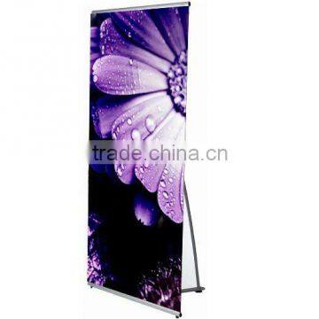 L display banner stand - normal single pole