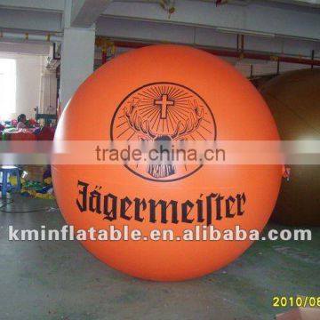 orange advertising helium balloon