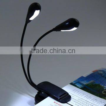8 LEDs 4.5V 1.2W Rechargeable Flexible LED Lamp Eye Care Clip Light for Music Stand Book Reading photo-2