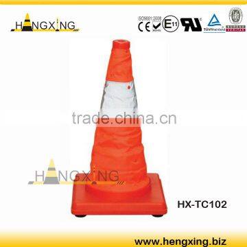 HX-TC102 300mm high CE retractable cone with top light