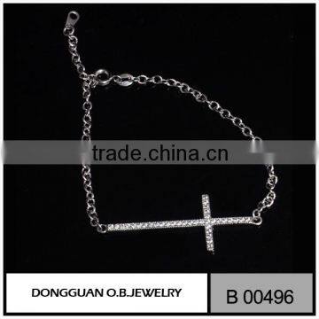 Charm bracelet cross shape zircon bracelet jewelry