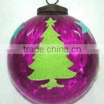 Christmas Glass Hanging Decoration Ornaments