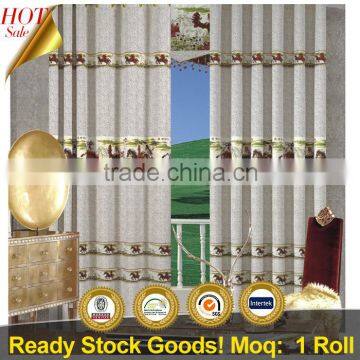 New oriental curtain designs jacquard polyester China curtains