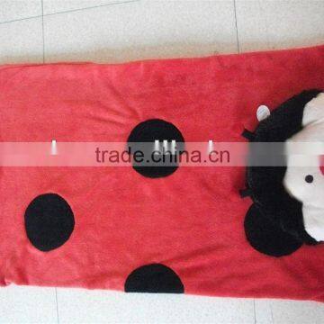 Plush animal shaped baby plush blanket