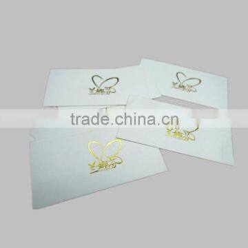 Gold hot stamping logo perfume test paper