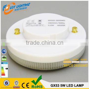 GX53 2835 30 2835SMD 6W 80Ra 500Lm 230VAC GX53 LED Lamp