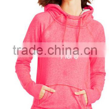 Custom Logo OEM Pink Women Gym Fitness Hoodie