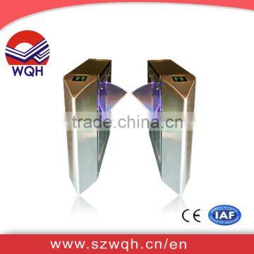 Quality Automatic Retractable Pedestrian Flap Barrier Turnstile / RFID Reader Security Flap Turnstile Gate