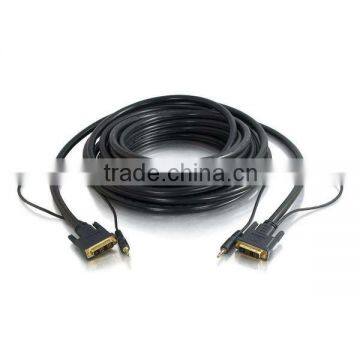 Pro Series DVI-D + 3.5mm CL2 M/M Single Link Digital Video Cable