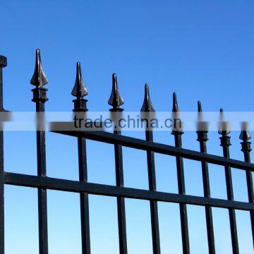 2016 decorative fence: pvc coated ornamental wrought iron fence used for garden